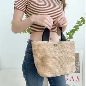 Women Straw Bag Tote Handbag Woven Bag Top Handle small